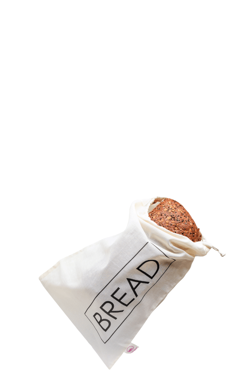 Bolsa para el pan de algodón orgánico 