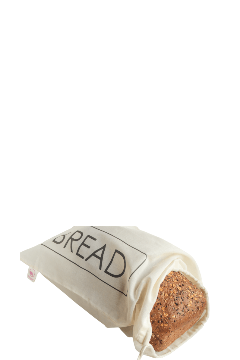 Bolsa para el pan de algodón orgánico 