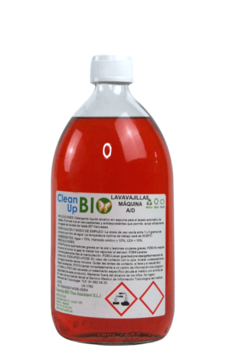 Lavavajillas a Máquina CleanUp BIO 1L (33 lavados) - En vidrio retornable - Re-pot market