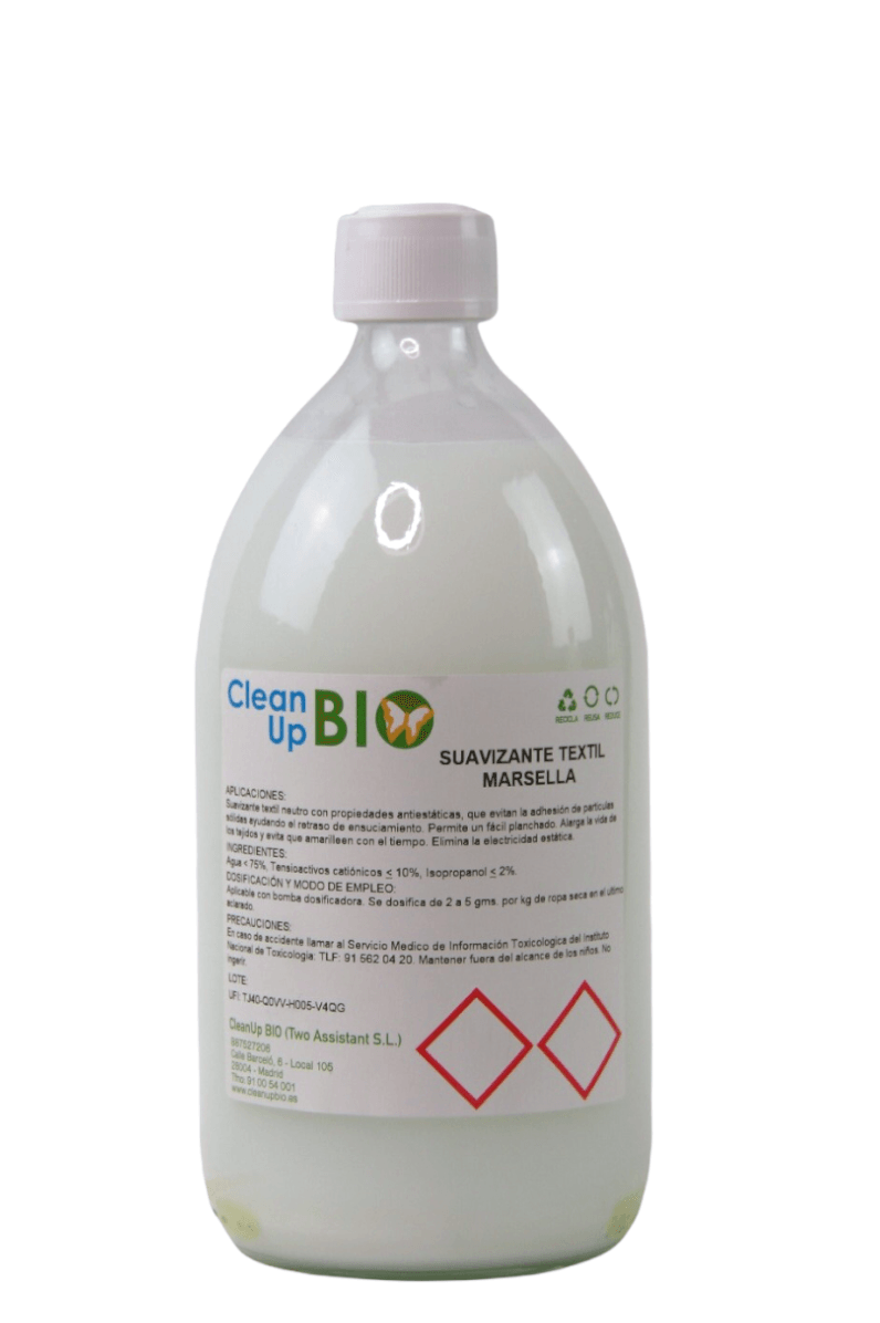 Suavizante textil Neutro Lavanda CleanUp BIO 1L - En vidrio retornable - Re-pot market